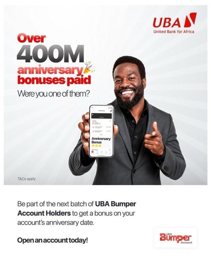 UBA rewards Bumper Account savers with over N400m in bonuses