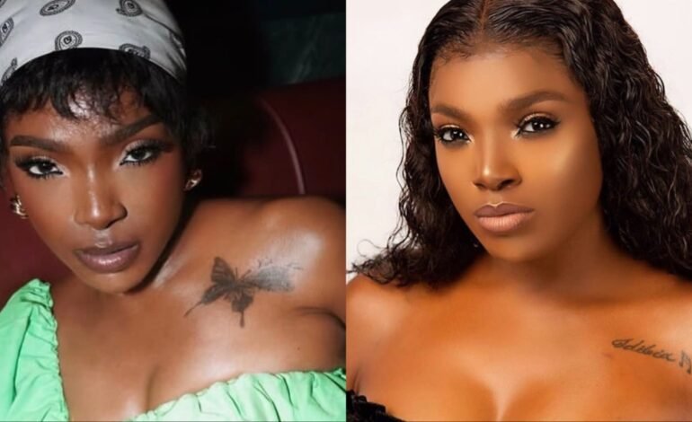 Annie Macaulay covers tattoo of 2Baba’s name with butterfly