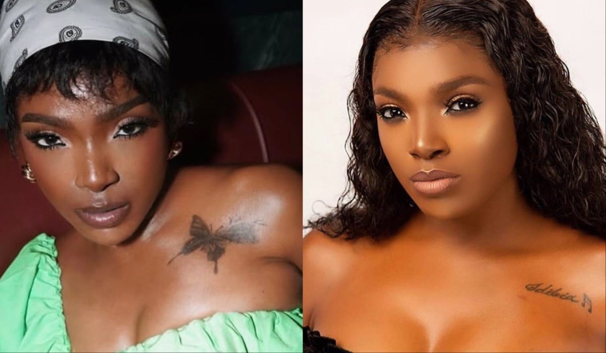 Annie Macaulay covers tattoo of 2Baba’s name with butterfly