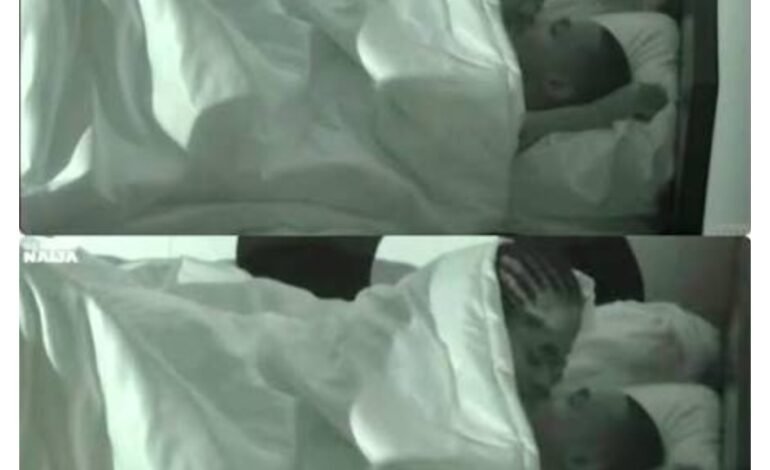 BBNaija: Housemates Goddessa, Araga spark reactions after first on-screen kiss