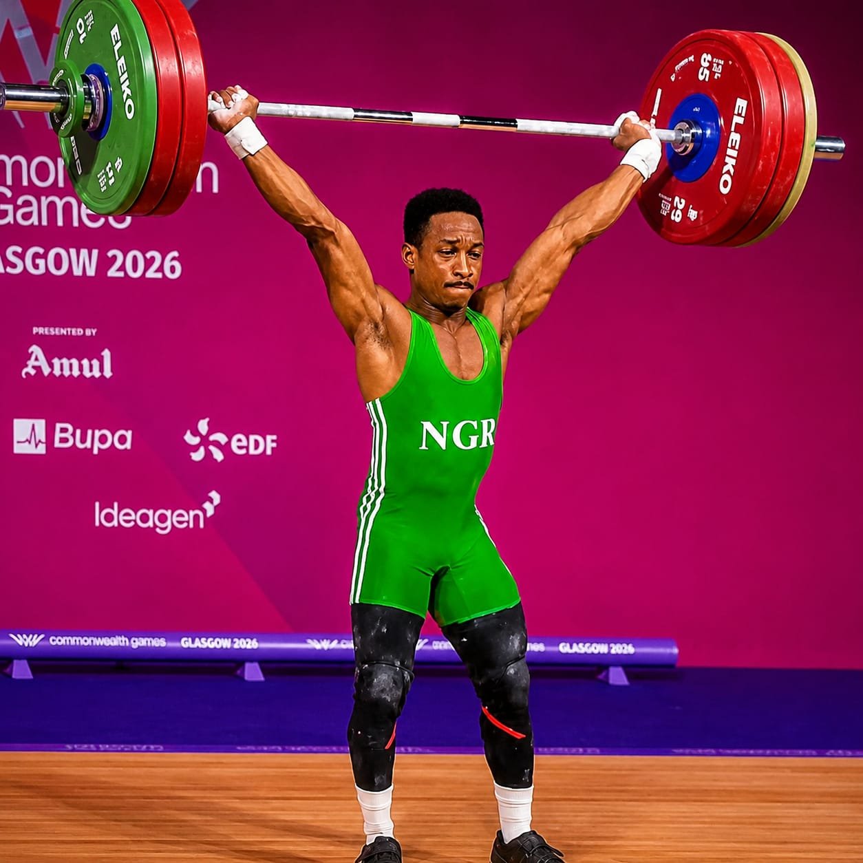 Glasgow 2026: Umuofia Wins Gold In Weightlifting, Smashes Games Record