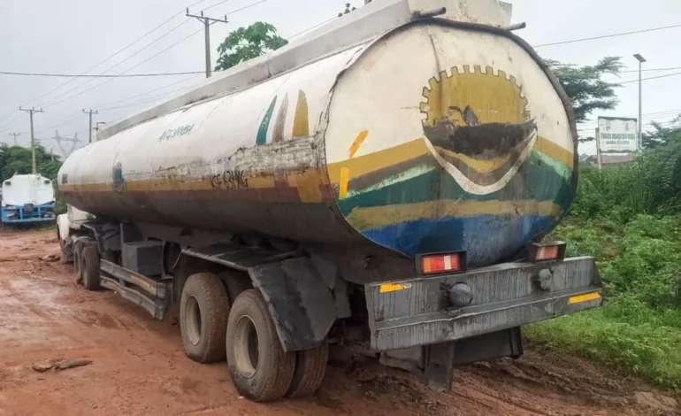 NSCDC impounds truck carrying 45,000 litres of adulterated diesel in Anambra