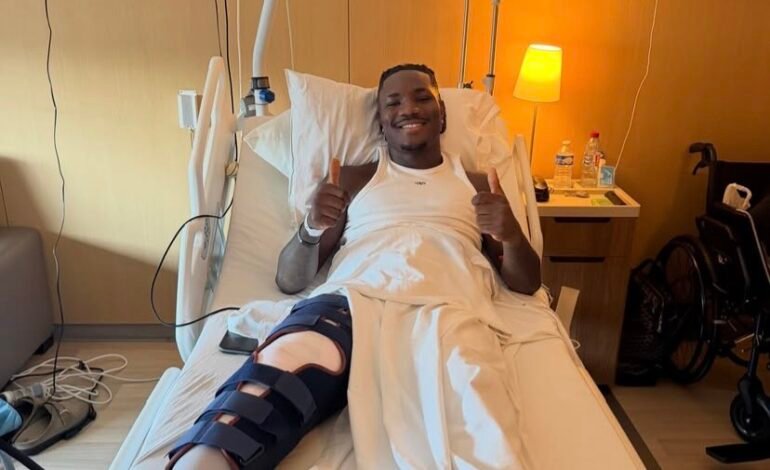 Christantus Uche undergoes successful surgery after serious knee Injury