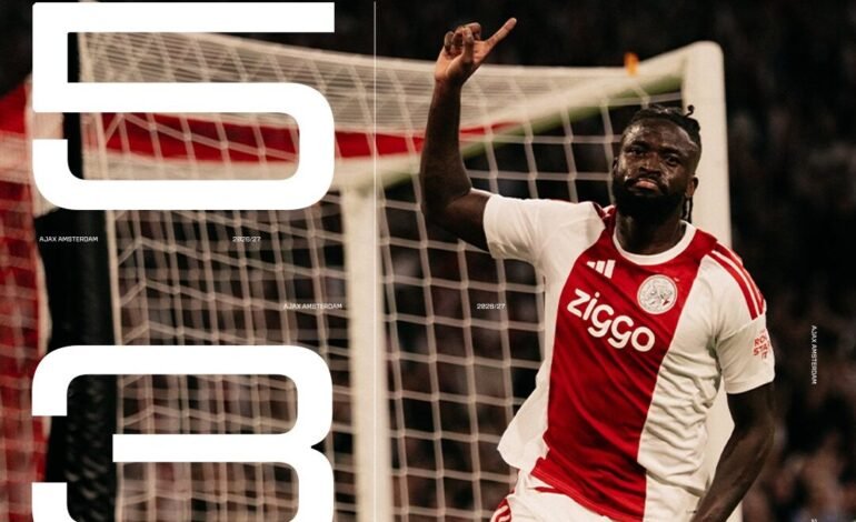 Conference League: Arokodare strikes twice as Ajax beat Sion to reach League phase