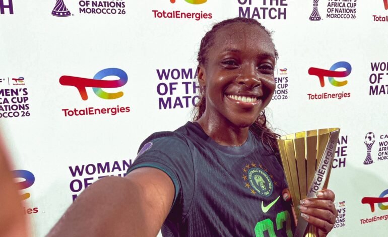 WAFCON 2026: Alozie wins Player of the Match in Super Falcons’ win over Zambia
