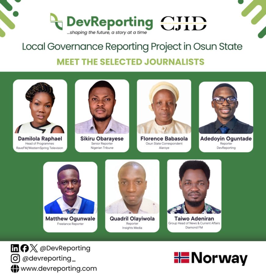 DevReporting commissions seven journalists for Osun local governance reporting project 