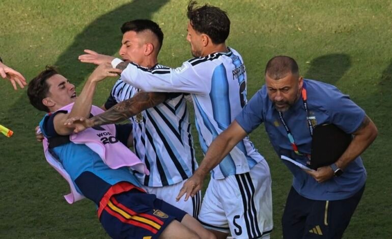 FIFA Hit Argentina Star Paredes With 10-Game Ban Over World Cup Final Brawl