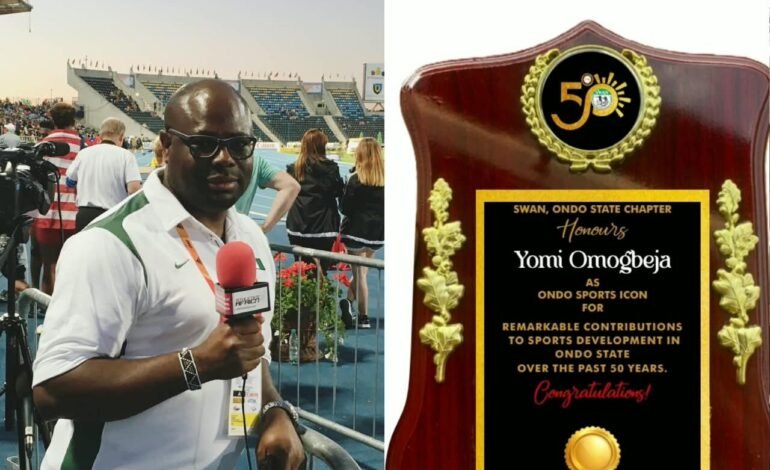 ‘A huge moment for me’: Omogbeja reacts to Ondo 50 Sports Icons Award