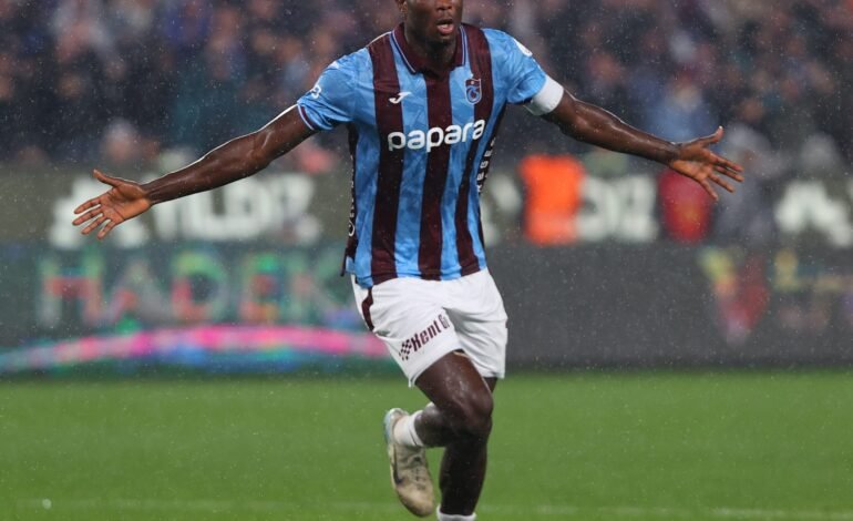 UECL: Onuachu Ruled Out Of Trabzonspor’s Clash Against Hearts