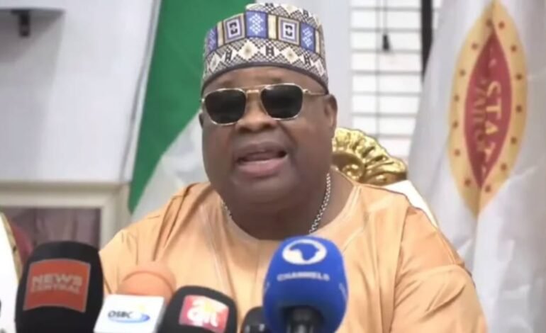 Moment Adeleke dances with Tinubu at APC-PCC inauguration [VIDEO]