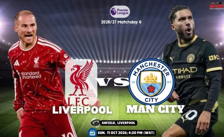 Liverpool Vs Man City: The Reds Face Stern Test Against In-Form Cityzens At Anfield