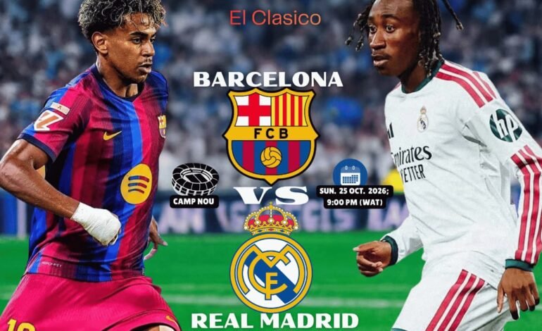 Barcelona Vs Real Madrid: Spanish Giants Set For Explosive El Clasico Showdown