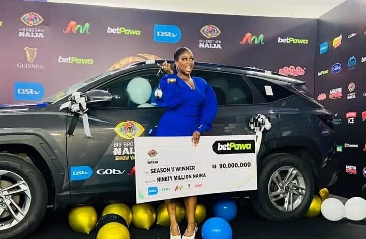 BBNaija season 11 winner, Temi Nkem receives N90m, new SUV [VIDEO]