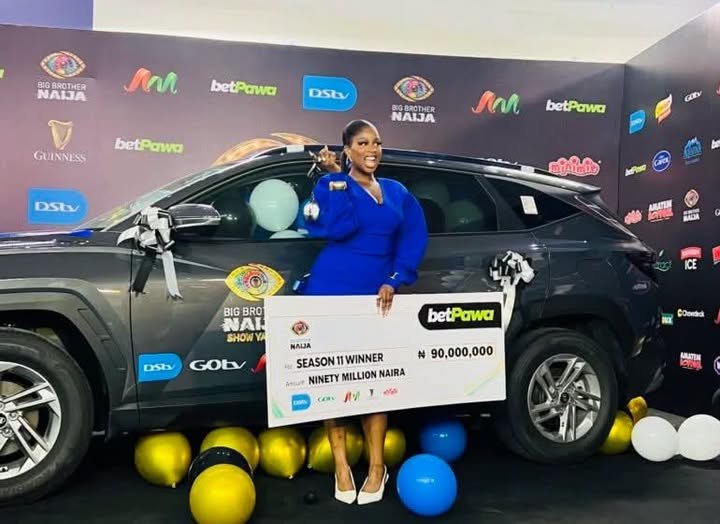 BBNaija season 11 winner, Temi Nkem receives N90m, new SUV [VIDEO]