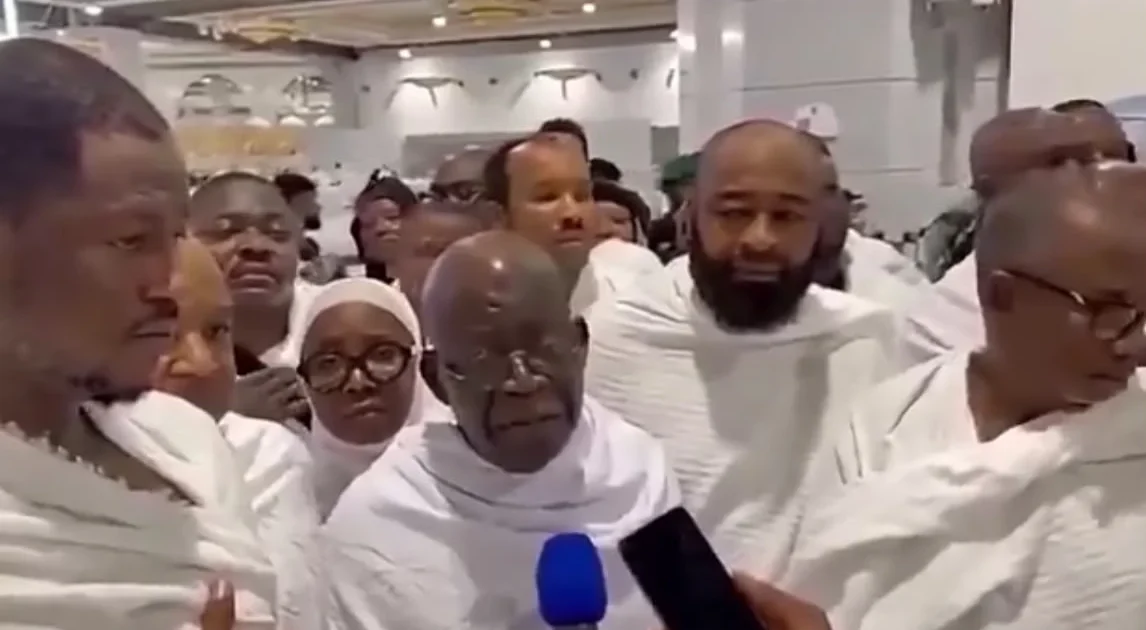 VIDEO: Tinubu arrives Saudi Arabia for Umrah